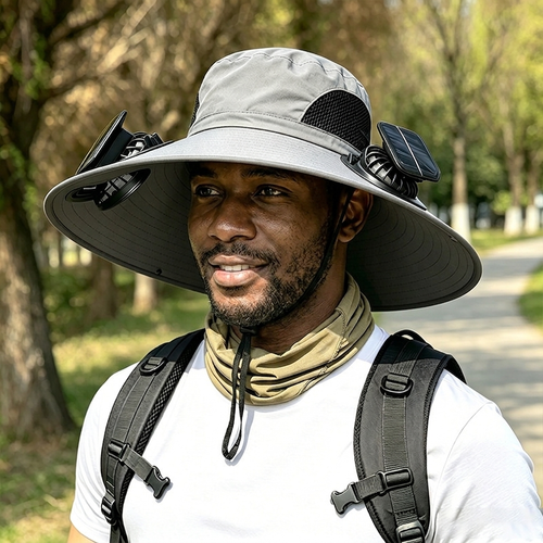 Chapeau 🧢 ventilateur à énergie solaire