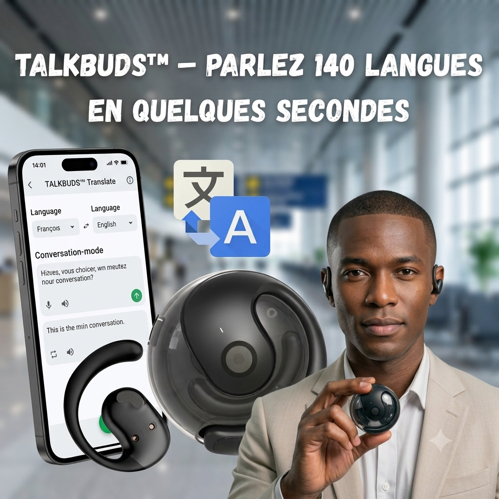 Ecouteurs Bluetooth IA de traduction