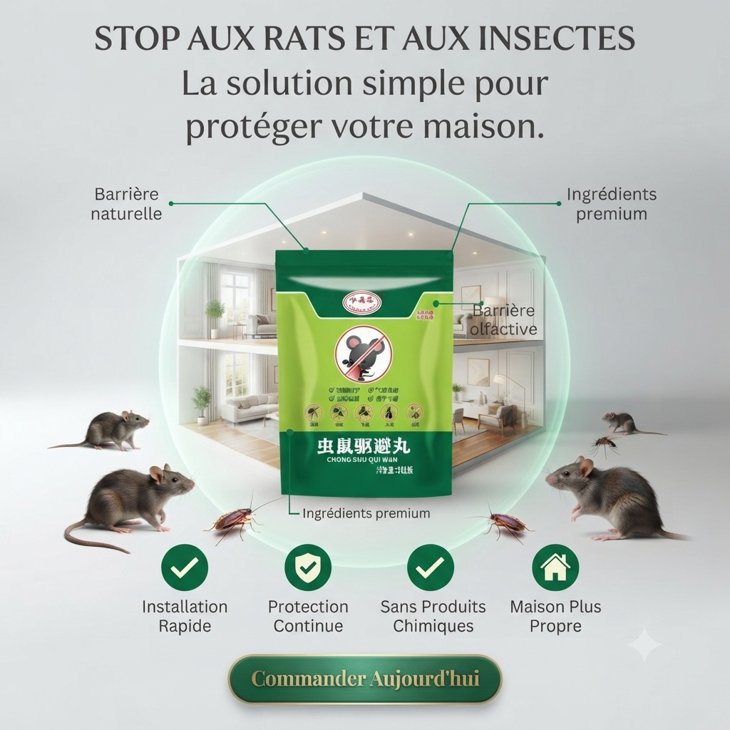 Répulsif contre les rats et les insectes