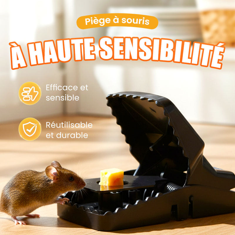 Piège à Rats Réutilisable - Déclencheur Haute Sensibilité, Sécuritaire pour Enfants/Animaux, Conception Écologique 🏡🔧