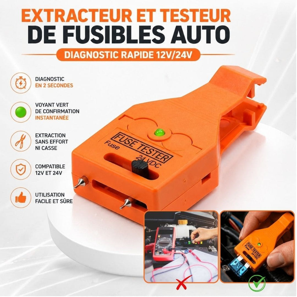 Testeur de fusibles auto – Diagnostic express sans Mécanicien