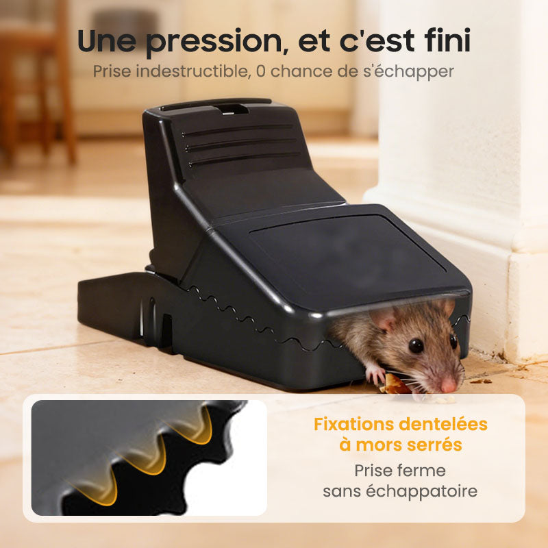 Piège à Rats Réutilisable - Déclencheur Haute Sensibilité, Sécuritaire pour Enfants/Animaux, Conception Écologique 🏡🔧