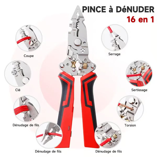 Pince multifonction 16-en-1