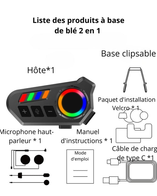 Kit Oreillette Bluetooth Pour Casque de Moto