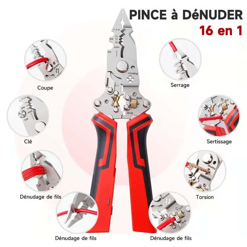 Pince multifonction 16-en-1