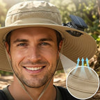 Chapeau 🧢 ventilateur à énergie solaire