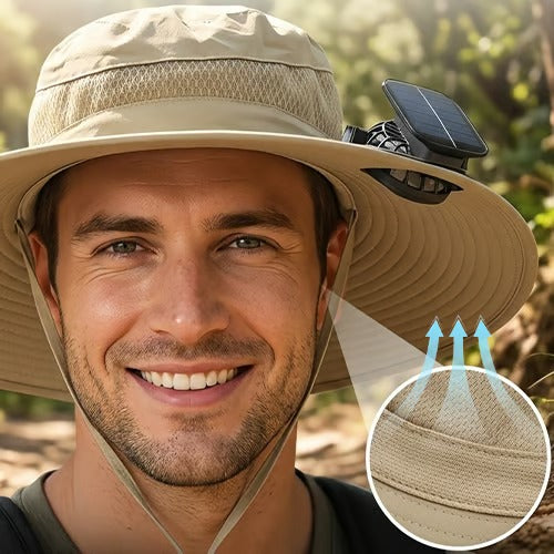 Chapeau 🧢 ventilateur à énergie solaire